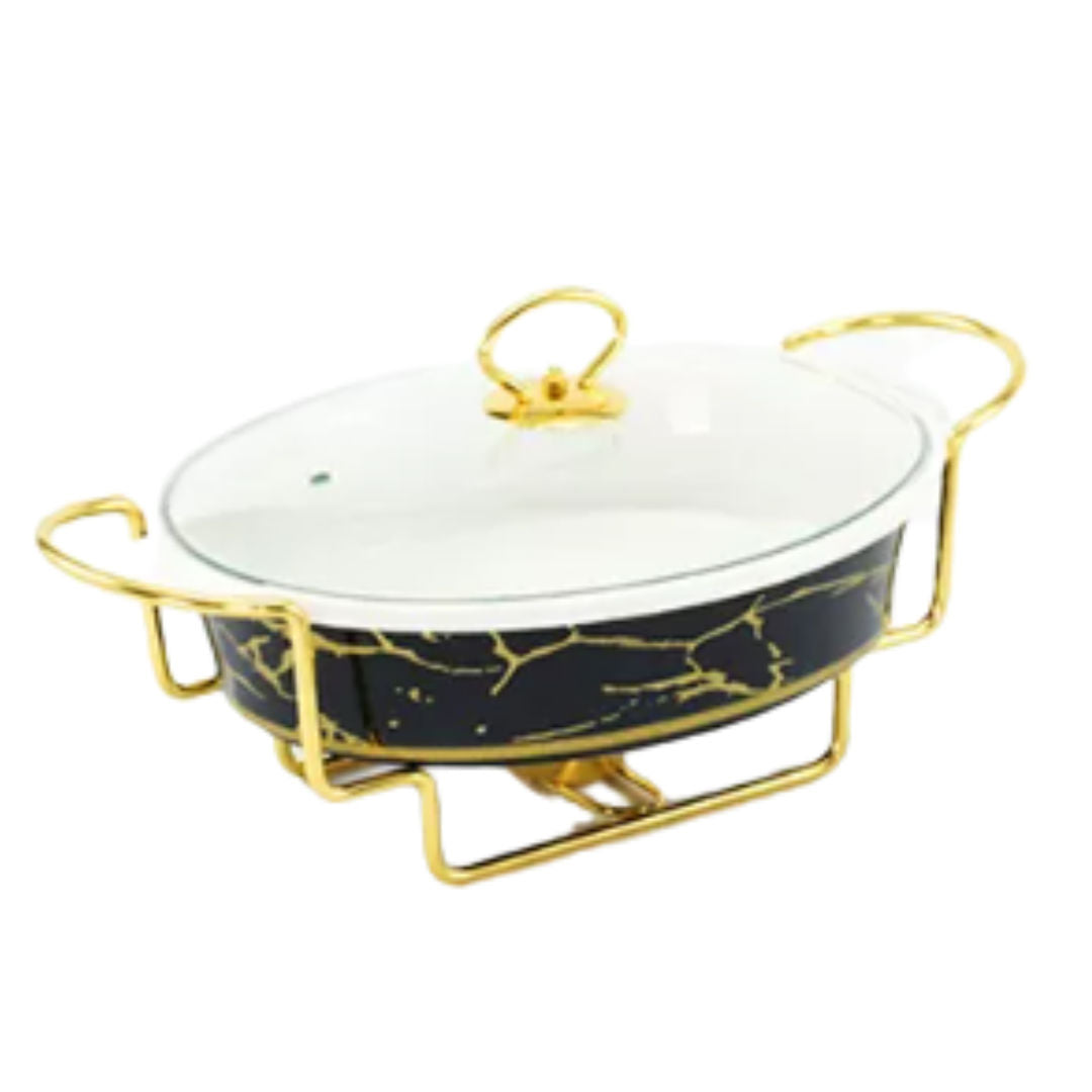 RSC Ceramic Food Warmer Elegant Serving & Heating Set