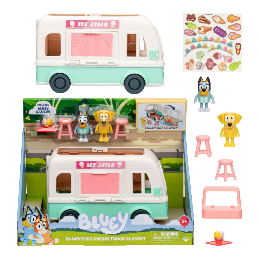 Bluey's Ice Cream Truck Playset, 3+ years