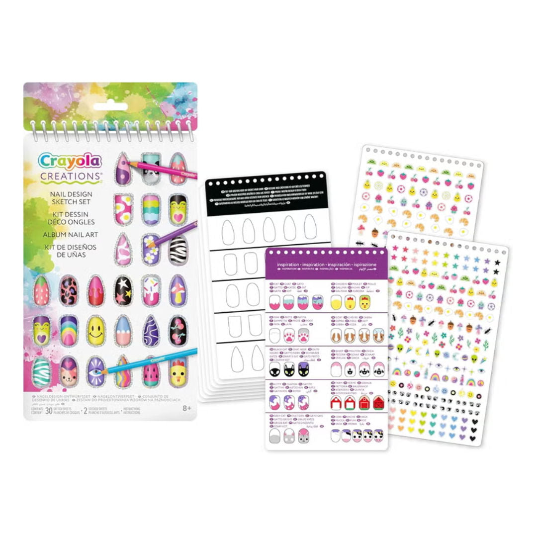 Crayola CREATIONS Nail Design Sketch Set
