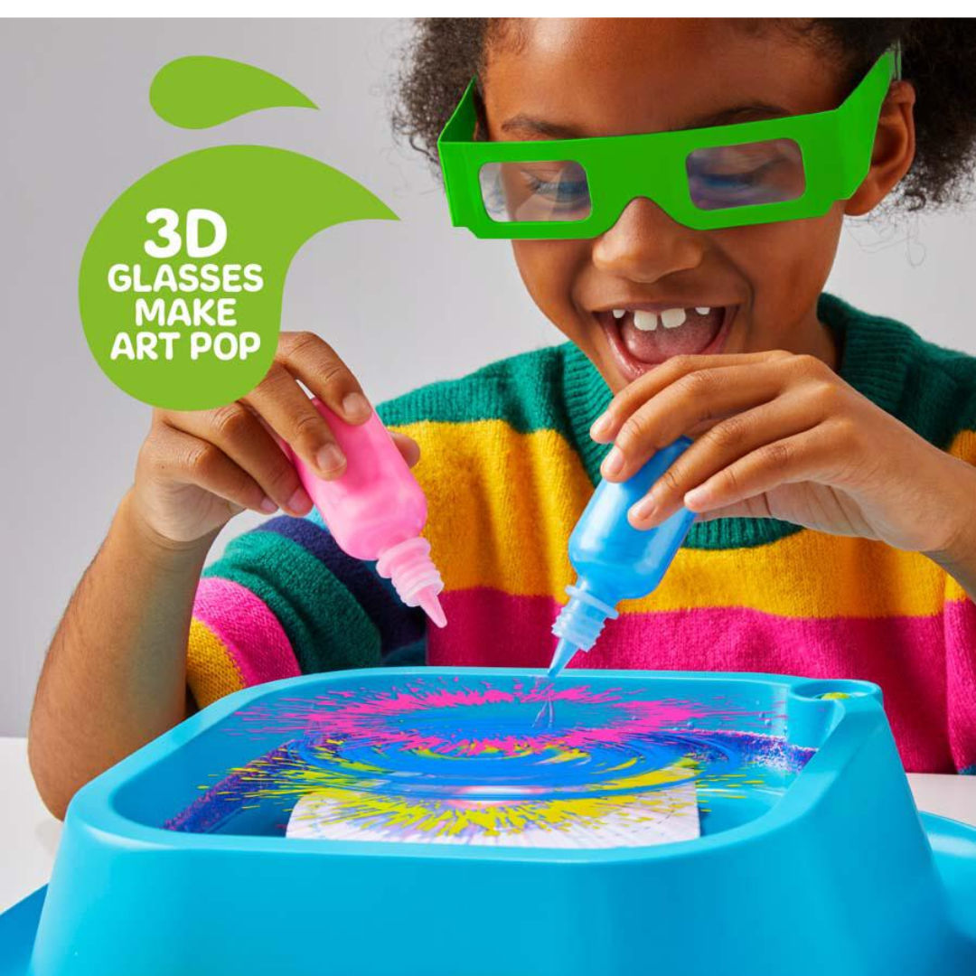 Discovery 3D Neon Spin Motorized Art Station, 38 Pieces, For Age 6+ Years