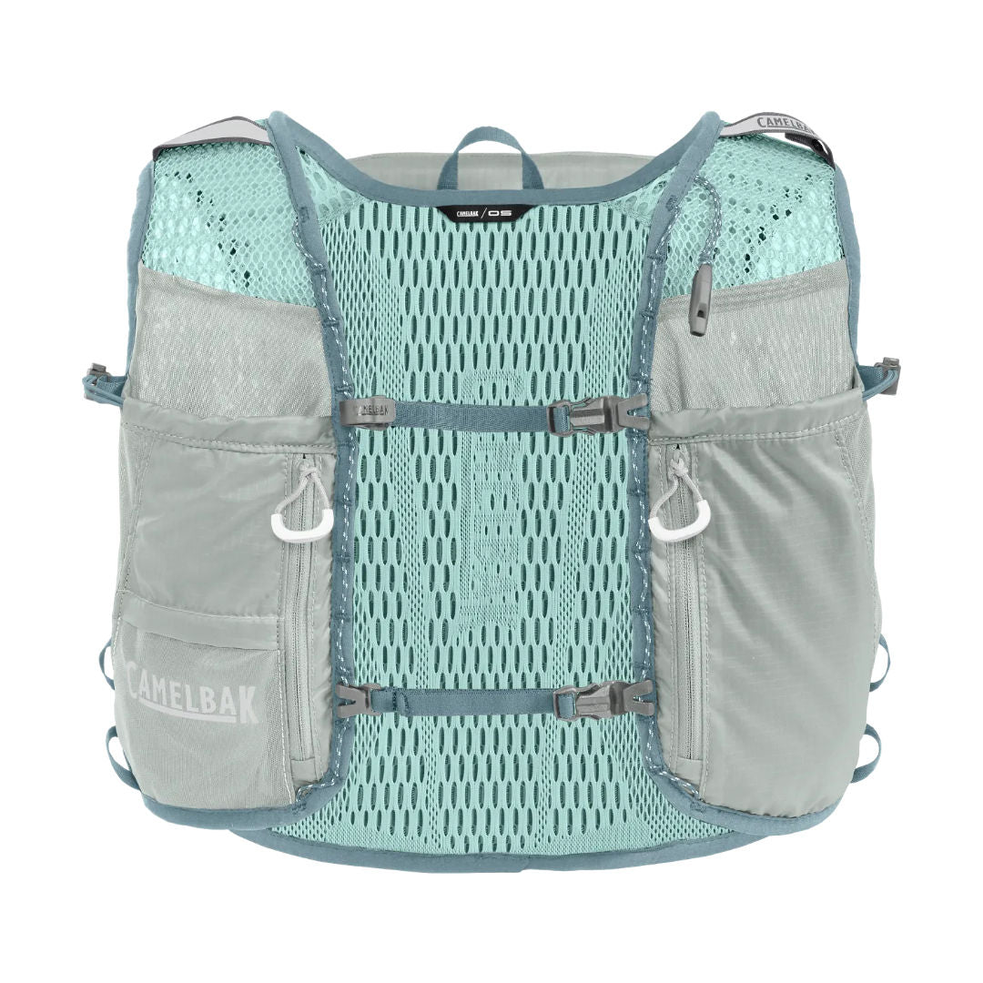 Camelbak Zephyr™ Pro Hydration Vest with Quick Stow™ Bottle, Pigeon/Blue Surf, 34oz