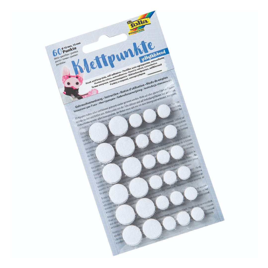 Folia Self-Adhesive Velcro Dots, 60 pieces, 2306