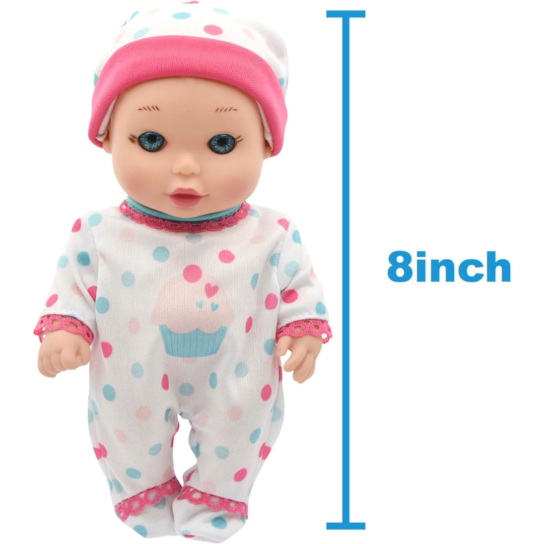 Baby Maziuna Little Darlings Doll in Crib, 2+ Years
