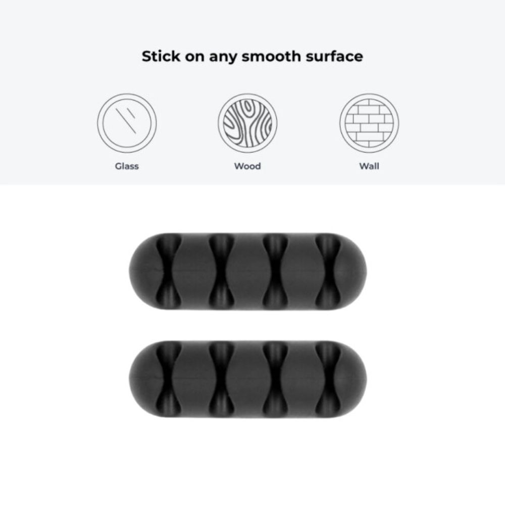 Blupebble Anchor Four Cable Manager, 3M Adhesive