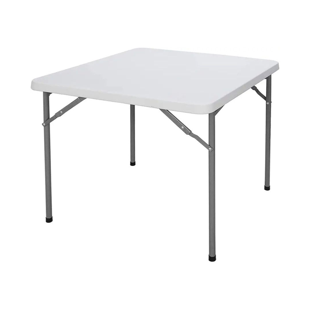 Camp Master Square Table Overall Plastic Panel, White 65x65x74cm