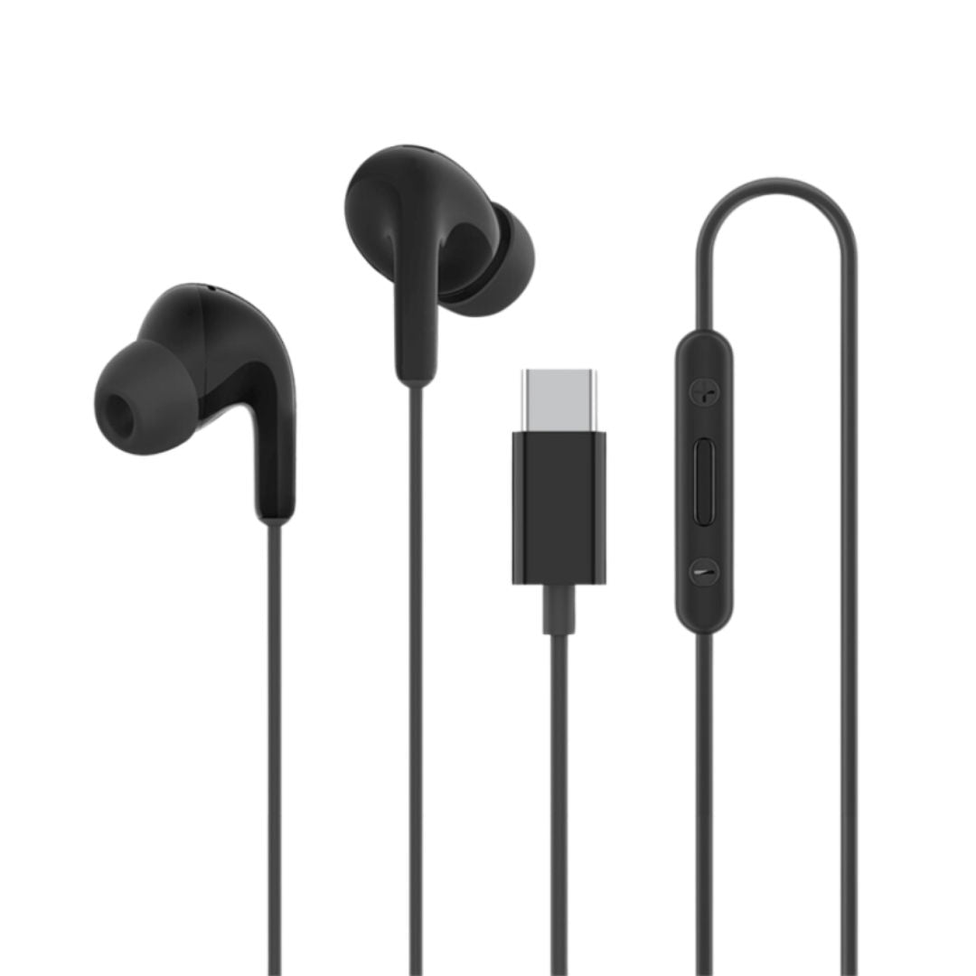 Xiaomi Type-C Wired Earphones with HD Microphone & 12.4mm Driver, Black