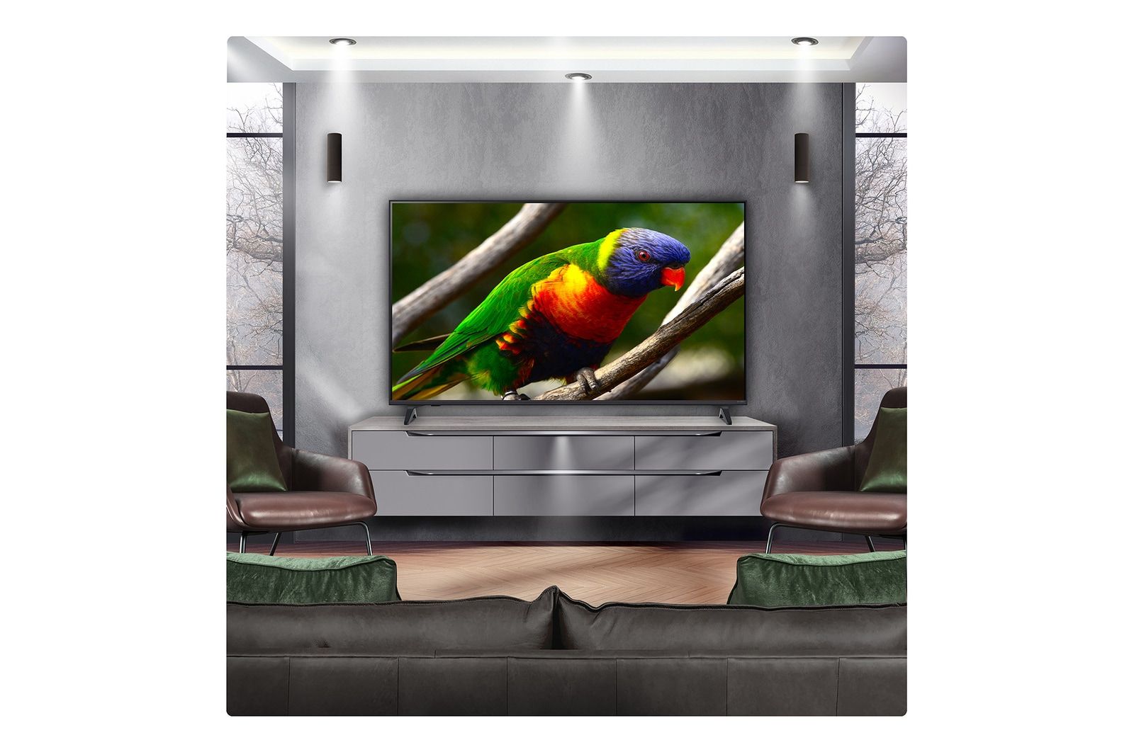 LG QNED70 Series 4K QNED Smart TV, α7 AI Processor 4K Gen8, AI Super Upscaling, Dynamic QNED Color, HDR10 & webOS 25 with AI Magic Remote