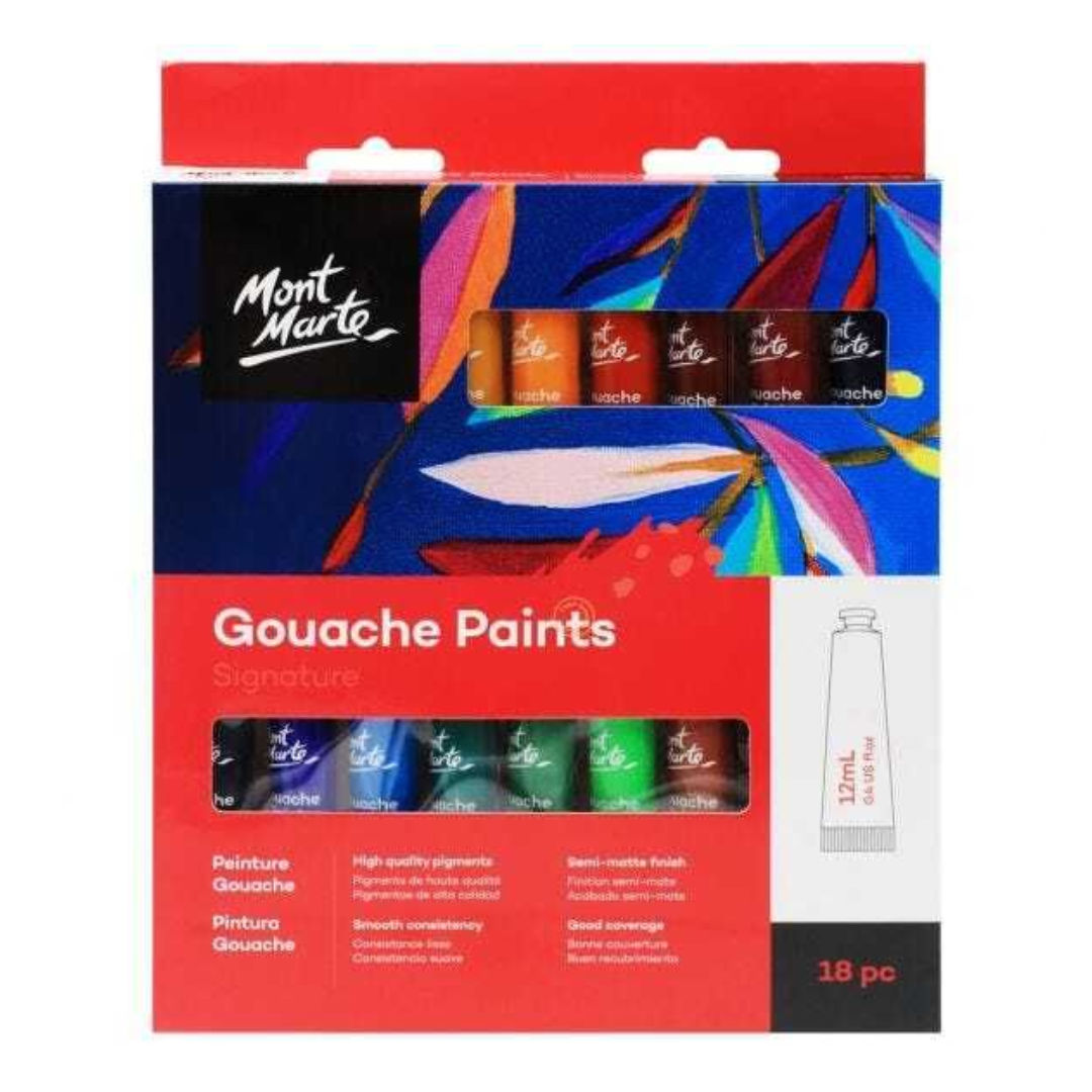 Mont Marte Gouache Paint Set, 12ml