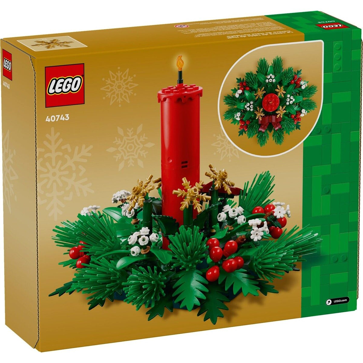 LEGO Christmas Table Decoration 40743 Building Set 433 Pieces, For Age 12+ Years