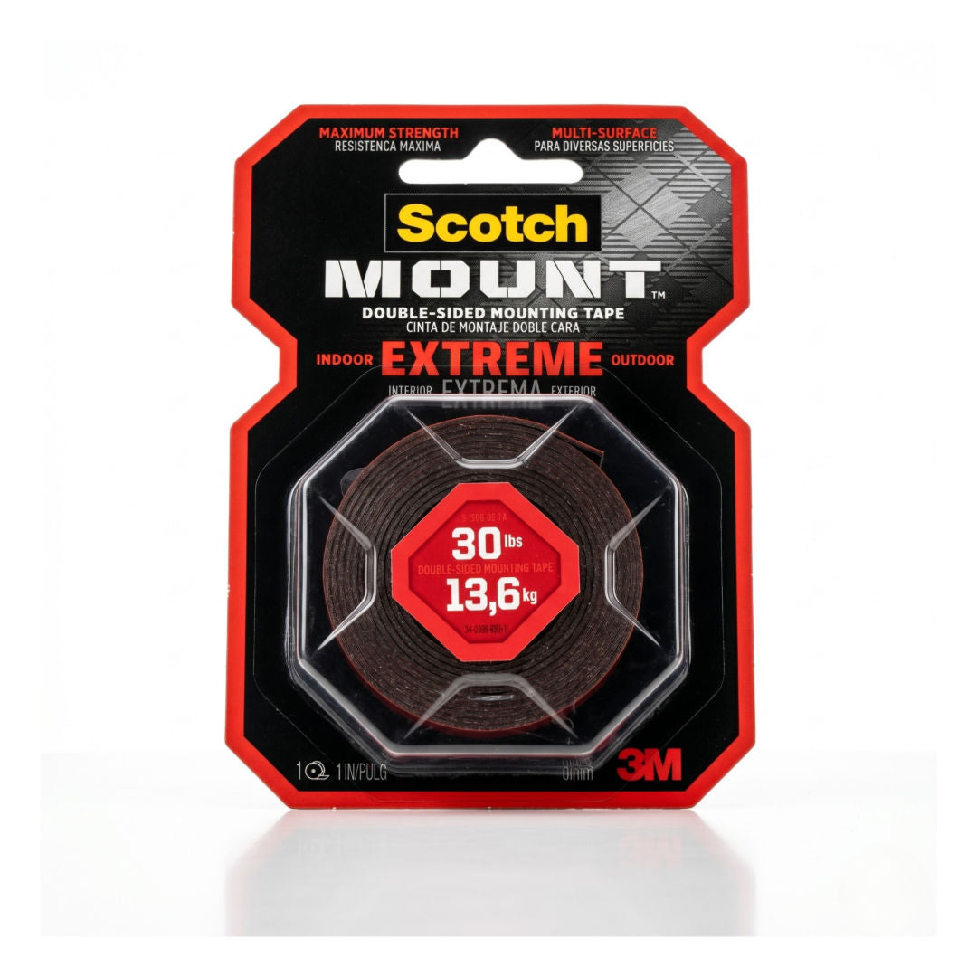 Scotch Mount Extreme Double-Sided Mounting Tape, Holds Upto 30lbs