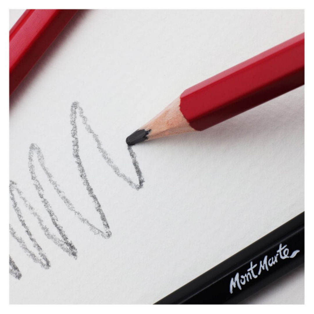 Mont Marte 12-Pieces, Graphite Pencils, MPN0114