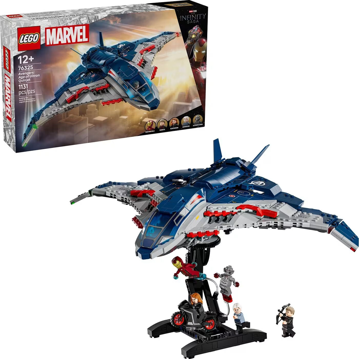 LEGO Marvel Avengers: Age of Ultron Quinjet Building Set for Ages 12+, 1,131 Pieces
