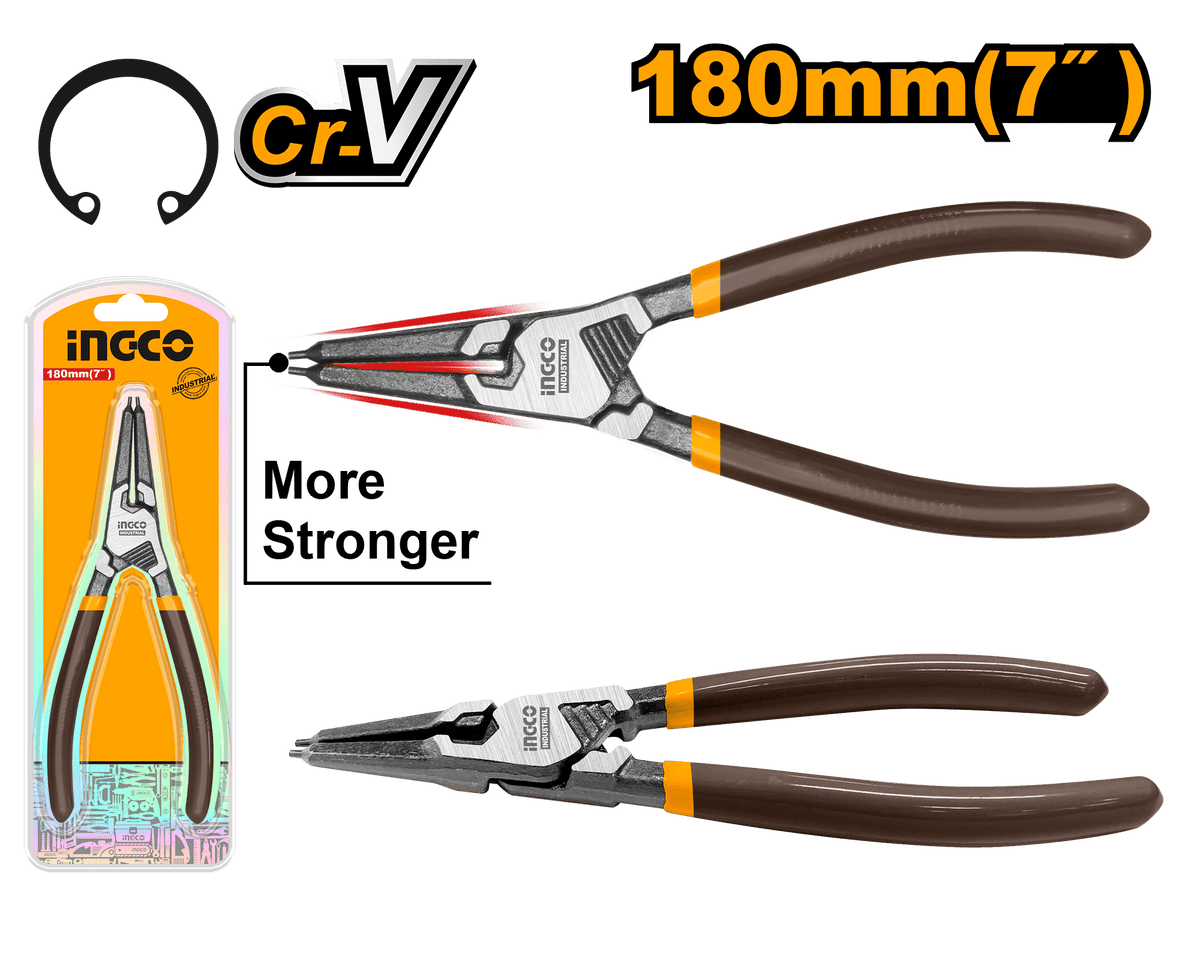 INGCO Circlip Pliers 7 Inch Heavy Duty Steel Tool