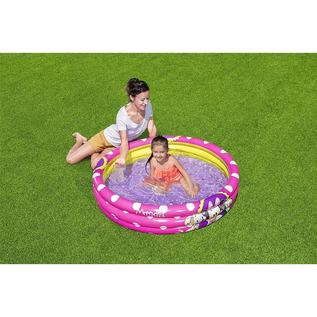 Bestway Minnie 3-Ring Pool 122 x 25cm, 2+ years