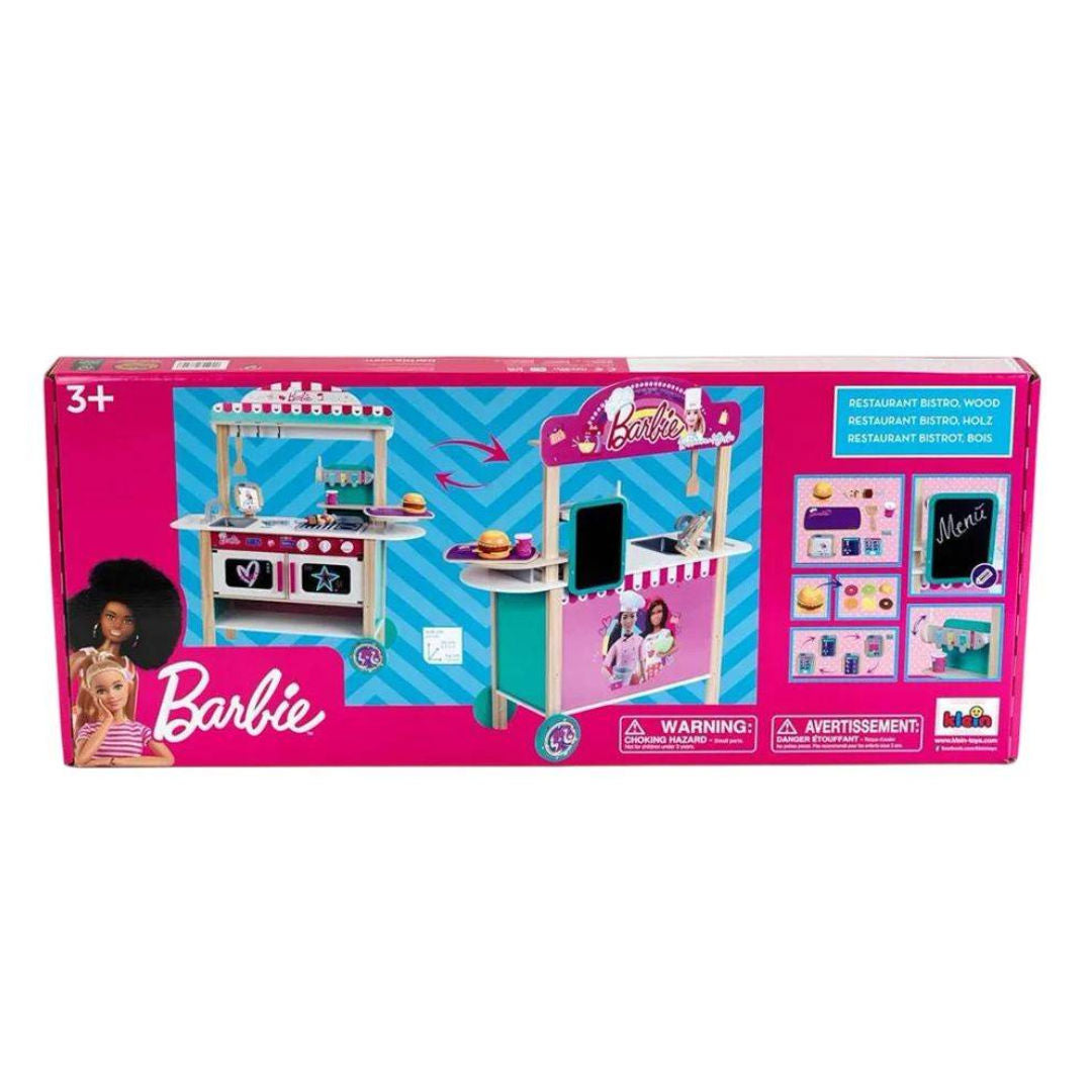 Barbie Restaurant Bistro Wooden Kitchen Playset, MDF, 94x32x106cm, 3+ Years
