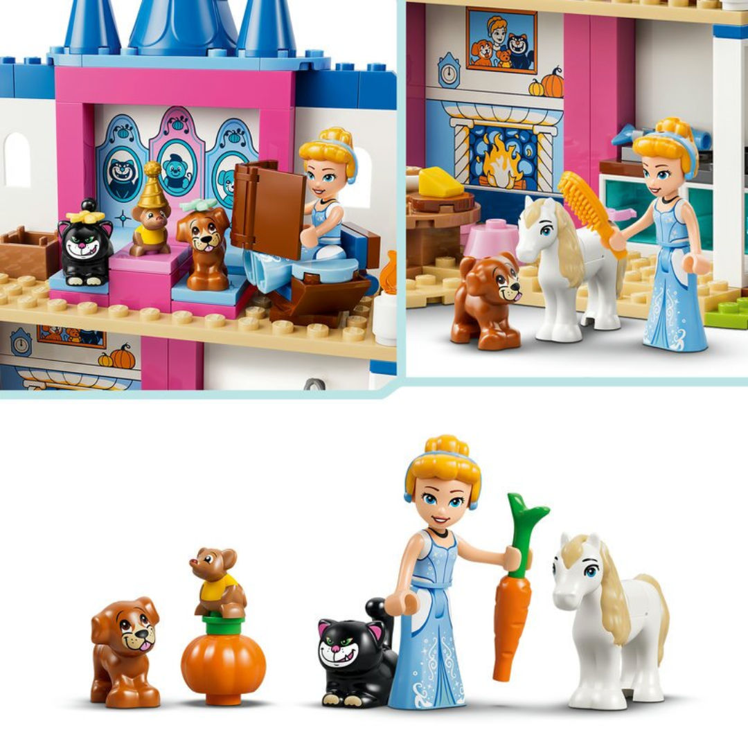 LEGO Disney Princess Cinderella Animal Friends Castle Building Set, For Age 4+ Years