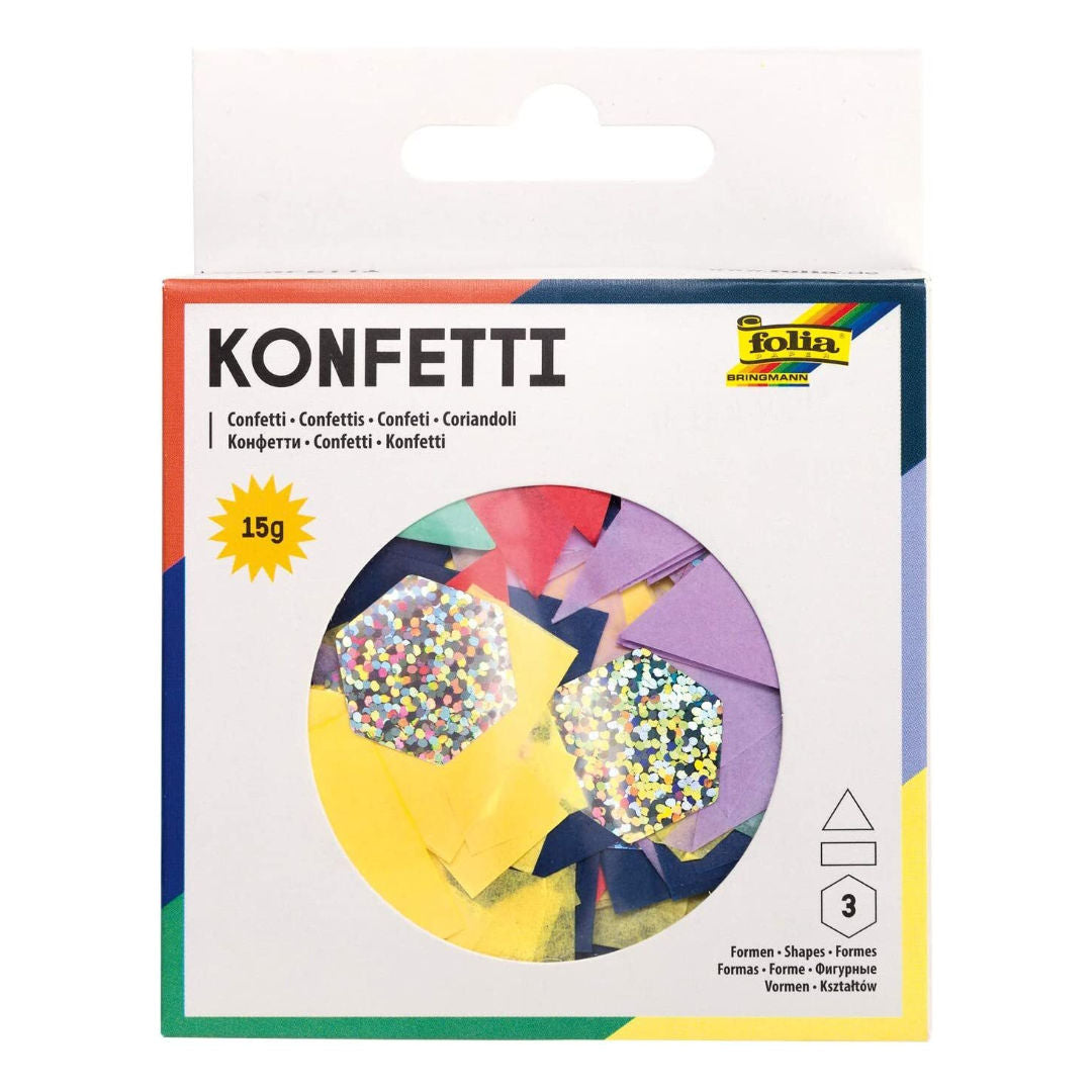 Folia Confetti Shapes, Assorted, 45203