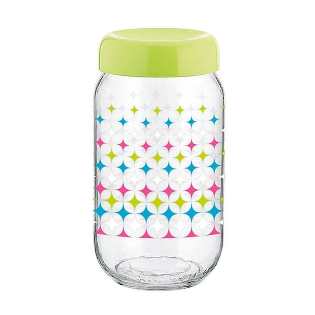 Renga Linea Deco Glass Jar With Lid