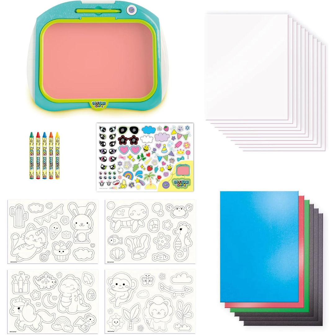 Canal Toys Doodle Copy Printable Drawing Board Set, (57 Pieces)
