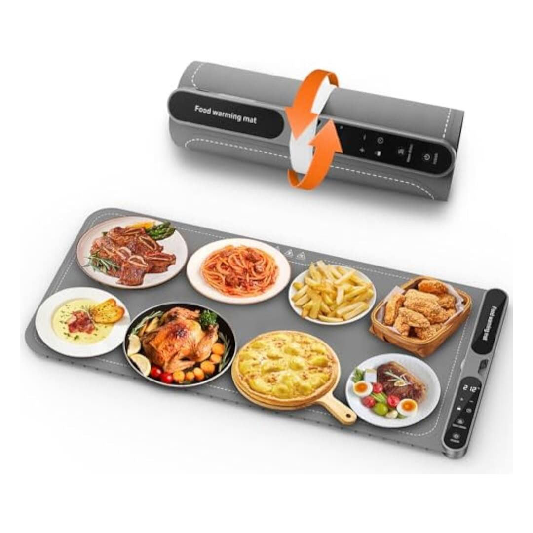 EPICARMA Food Heating Electric Food Warming Mat, Extra Large, Gray