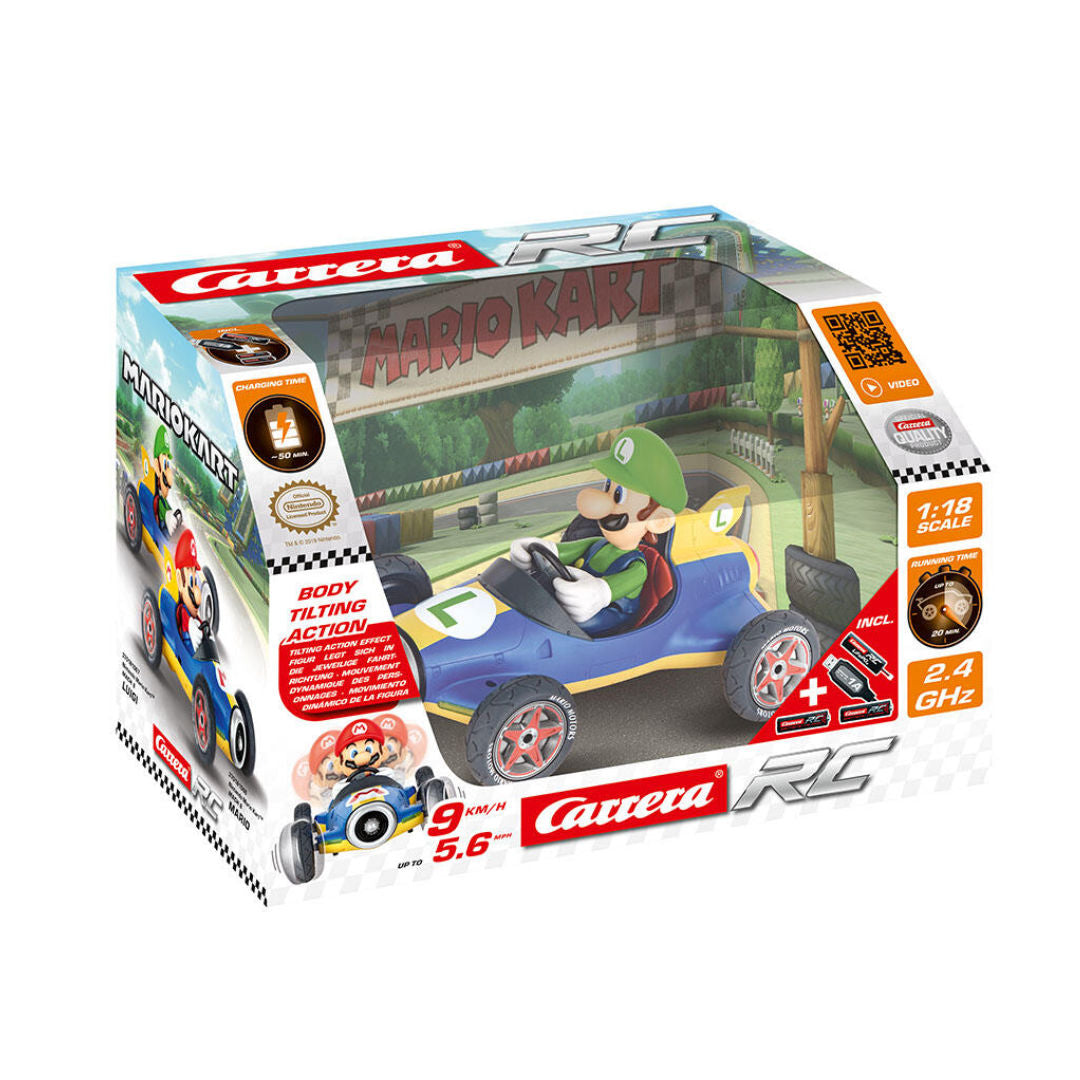 Carrera RC Nintendo Mario Kart Mach 8 1:18, Luigi, 6+ years