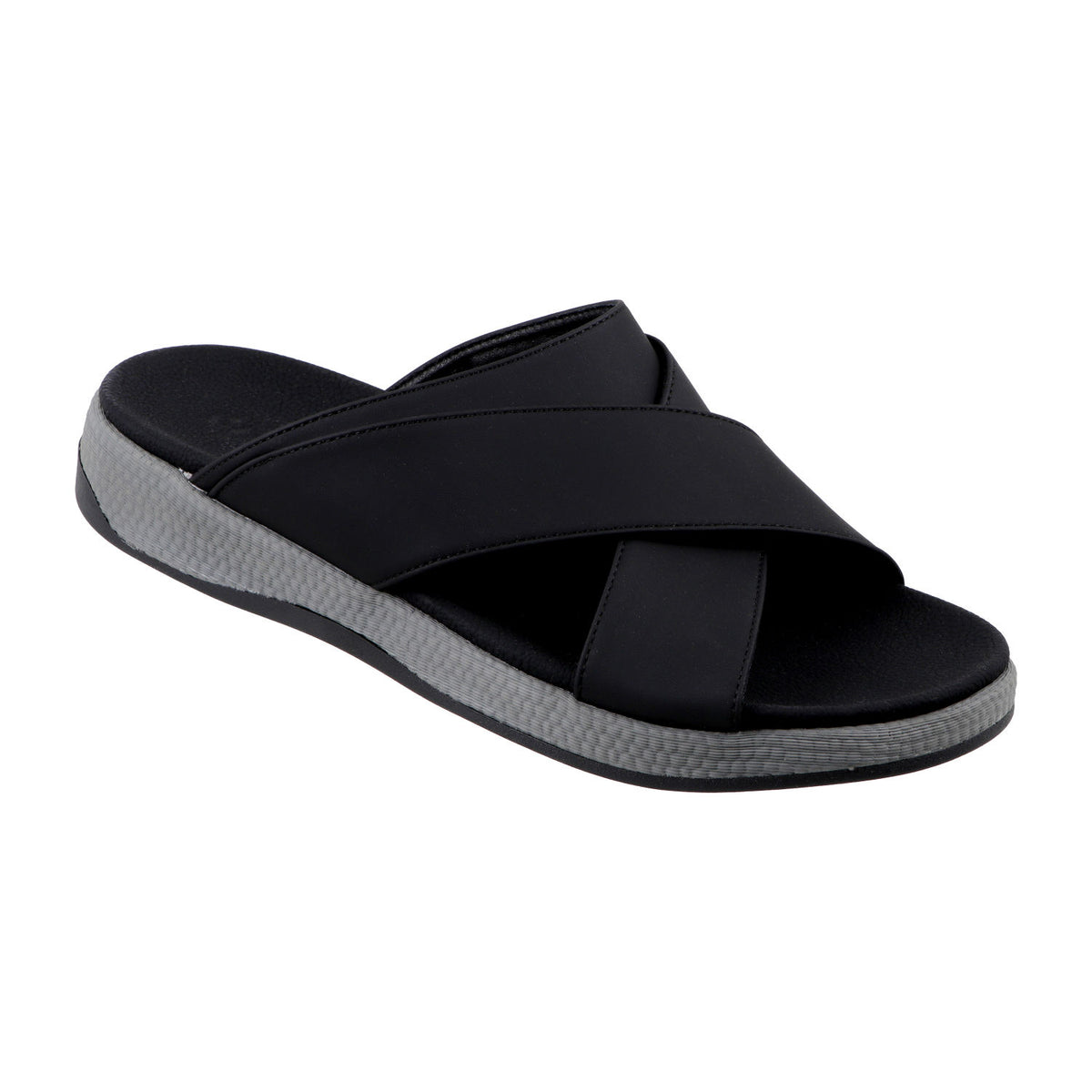 AL FANOOS AF-910 Men's Arabic Style Sandals with PU Leather Upper, EVA Cushioning & TPR Sole