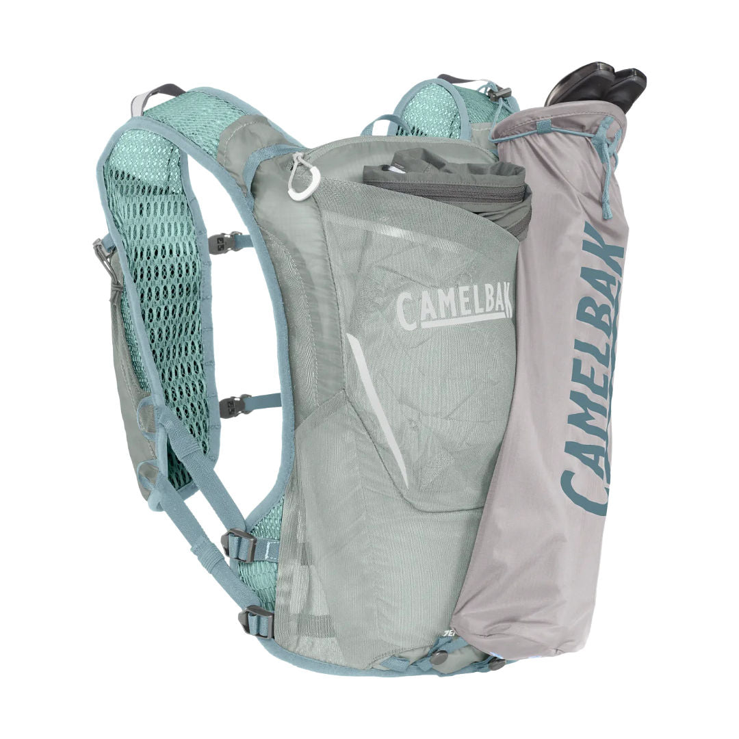 Camelbak Zephyr™ Pro Hydration Vest with Quick Stow™ Bottle, Pigeon/Blue Surf, 34oz