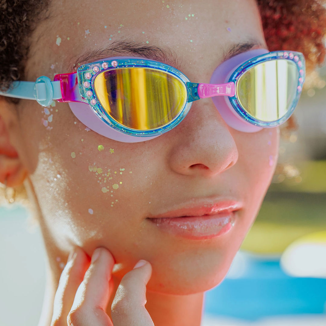 Bling2O Miss Lux in Sapphire Swim Goggles Sapphire Blue, 3+ years