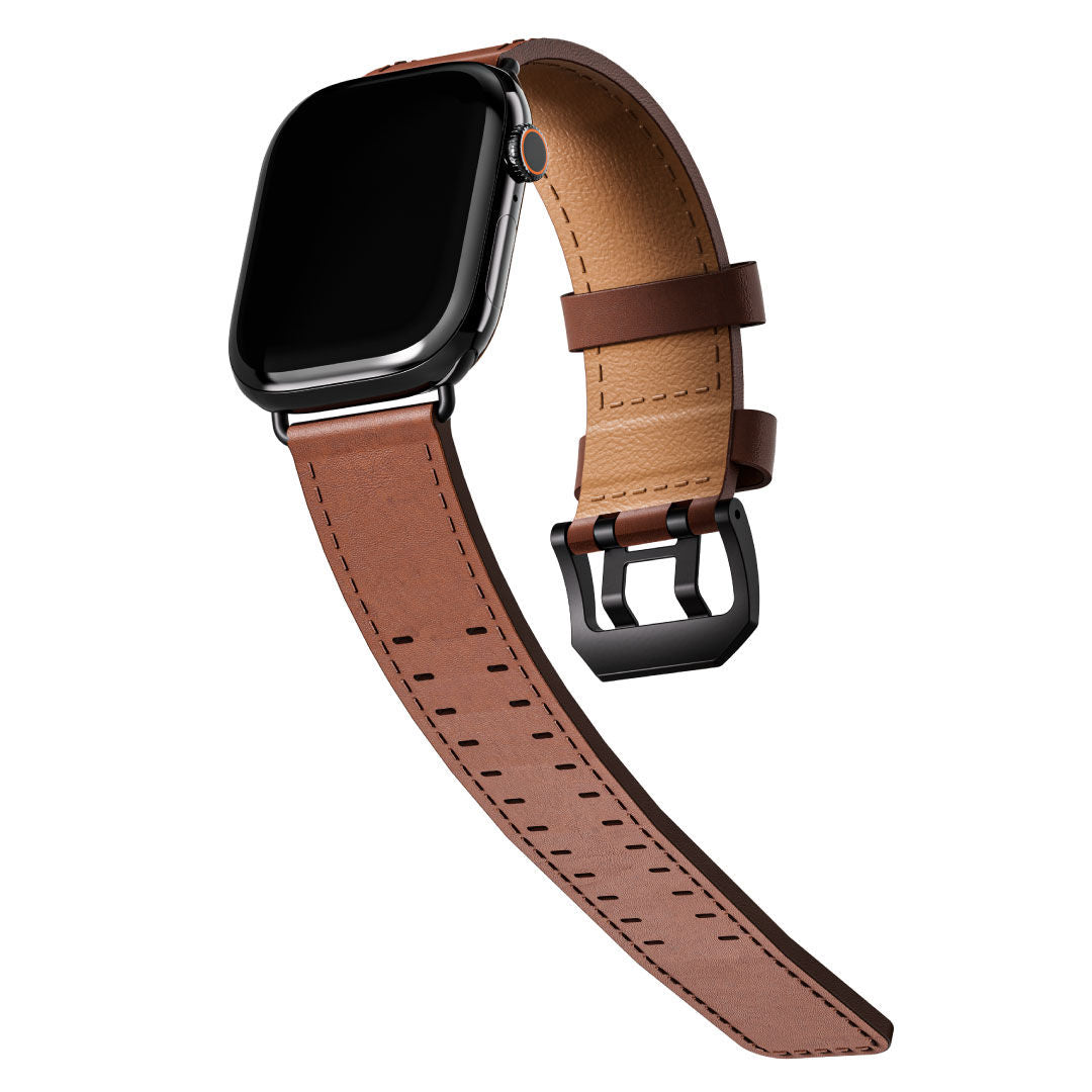 Blupebble Apple Watch Strap Ultra & Series 11 Orlen Series for 49/45/44/42mm, Brown