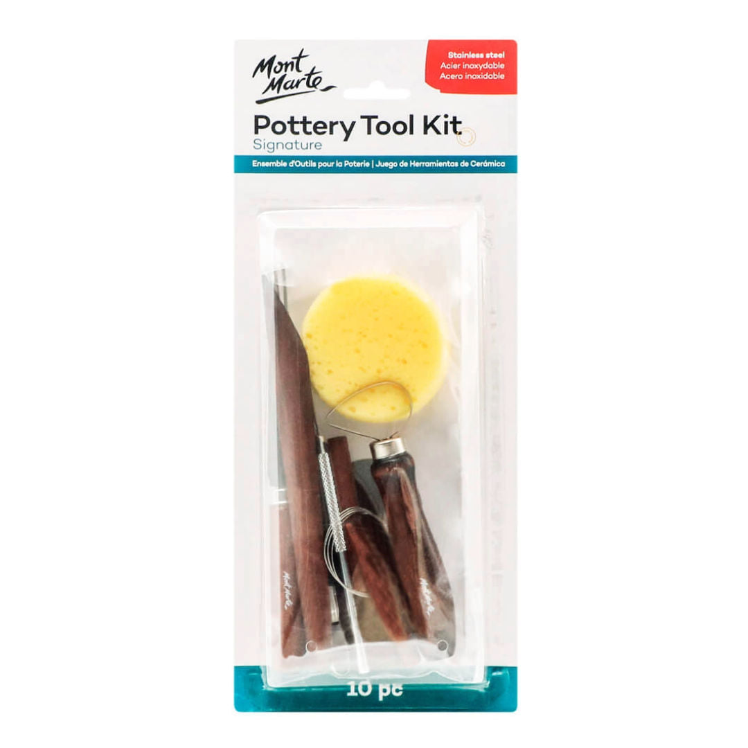 Mont Marte Pottery Tool Kit, 10 Pieces, MMSP0001