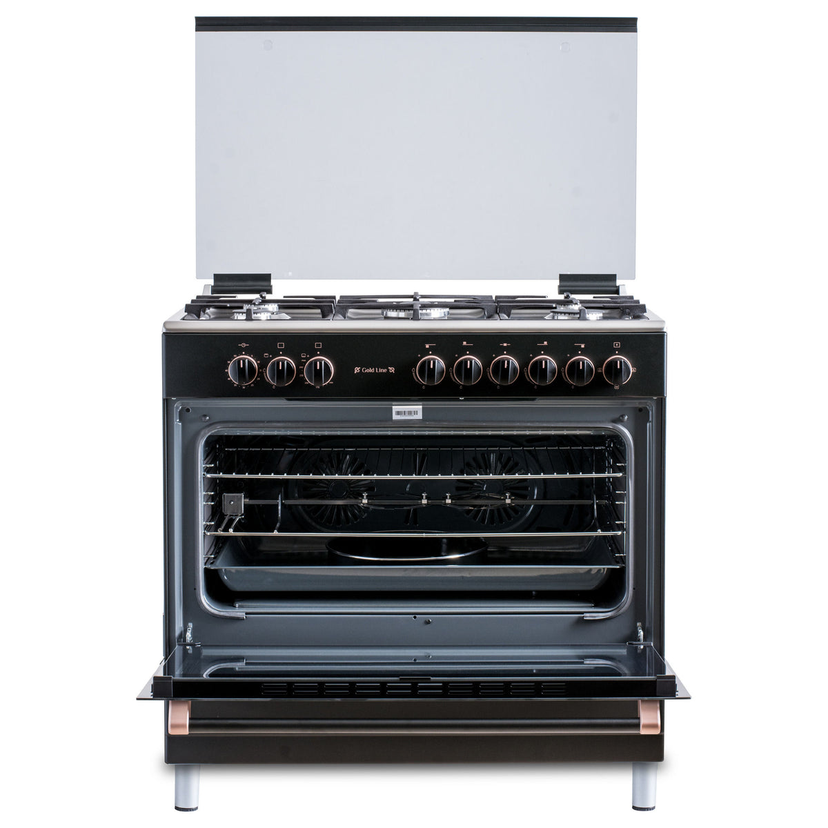 Simfer SMF9069GCH-GL Gold Line Series Gas Cooking Range, 5-Burner + Convection Oven, Anthracite , 90x60cm