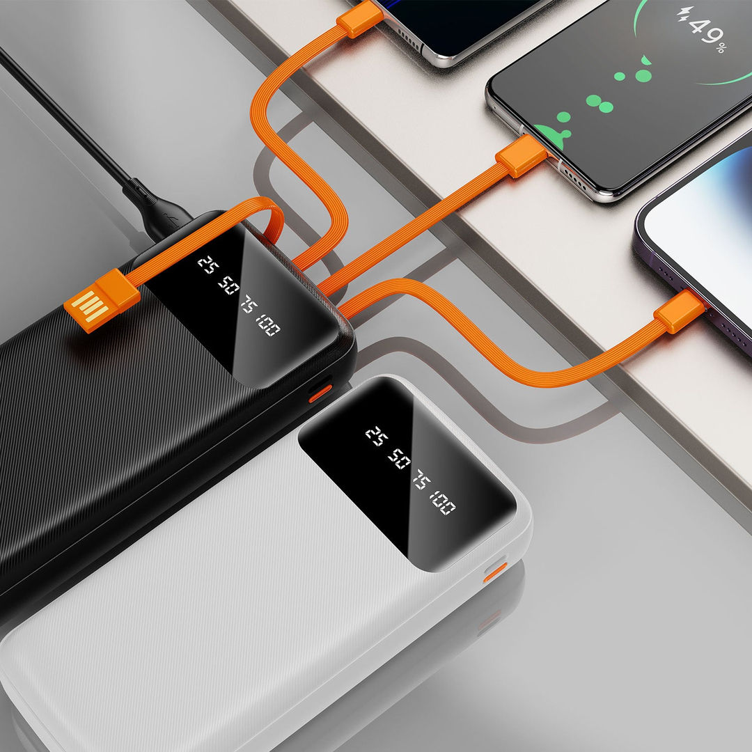 DUDAO K6PRO Power Bank 20000mAh With 3 in1 Cable