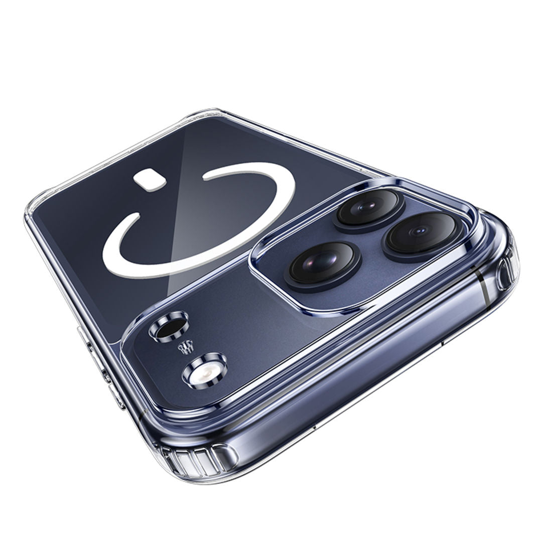 Hoco Magnetic Series Airbag Anti-Fall Protective Case for iPhone 18 Pro Max, iPhone 17 Pro Max, 4-Corner Airbags, Strong Magnetic Absorption