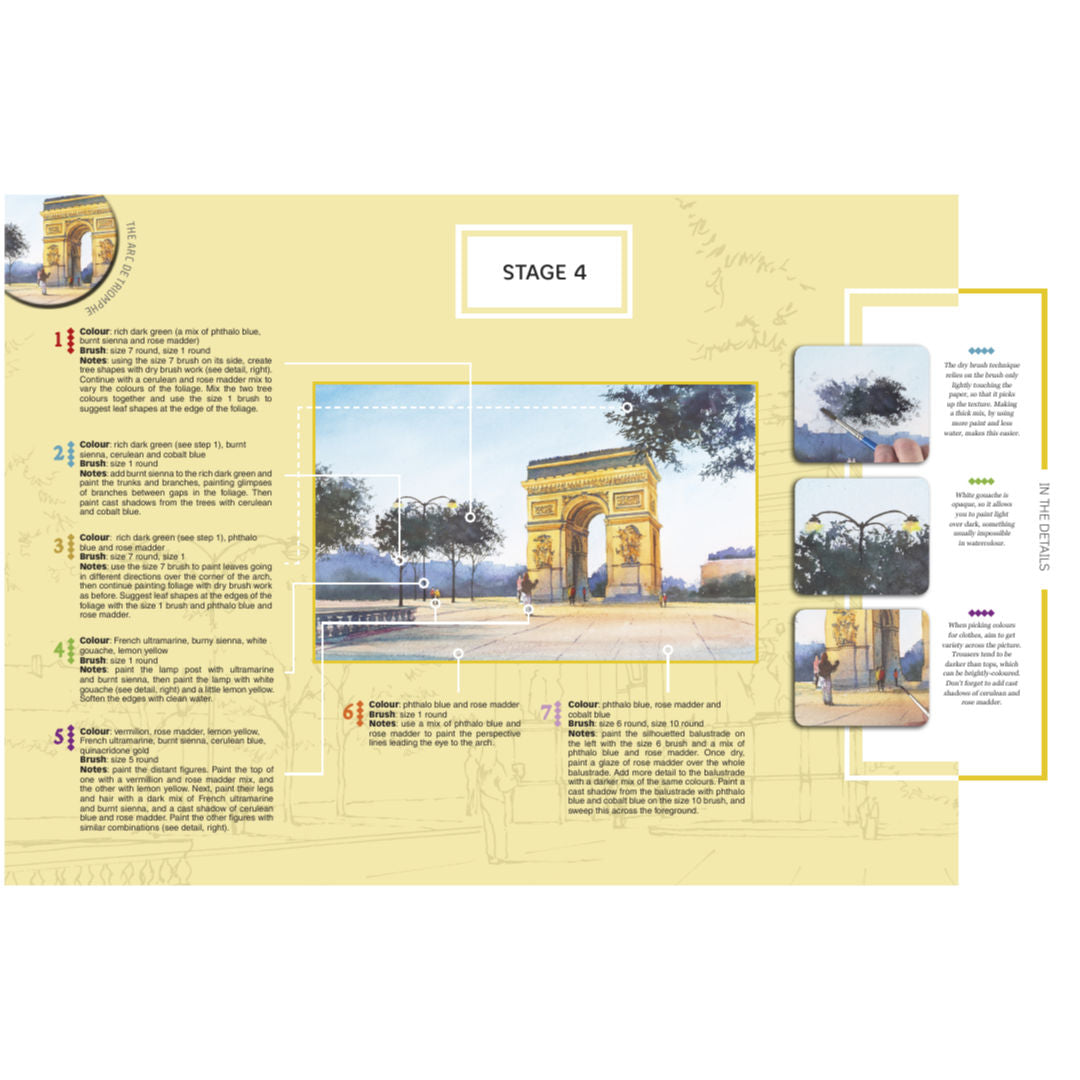Search Press City Scenes Pad Pad Poster Creative Painting & Art Activity Book