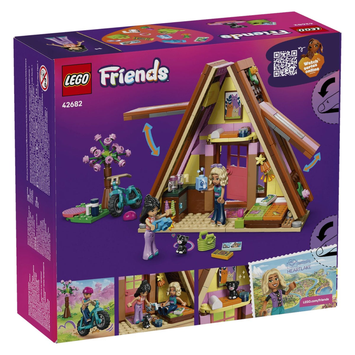 LEGO Friends 42682 Nature Glamping Cabin Building Toy Set, 295 Pieces for Girls and Boys Ages 6 Years and Above