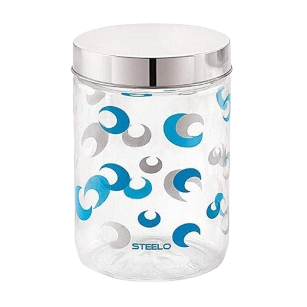 Steelo Selo Plastic Container Jar, 1100ml