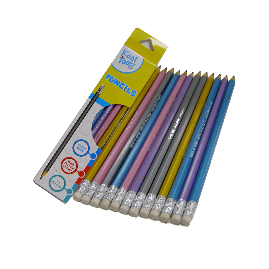 Kooltoolz Metallic Rt Pencils, 12 Pieces