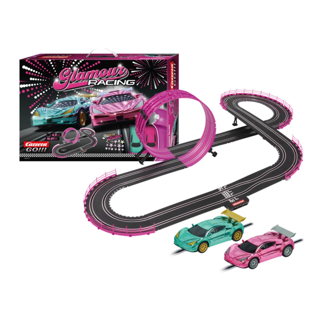 Carrera GO!!! Pink Action Glamour Racing Track Set 4.9m, 6+ years