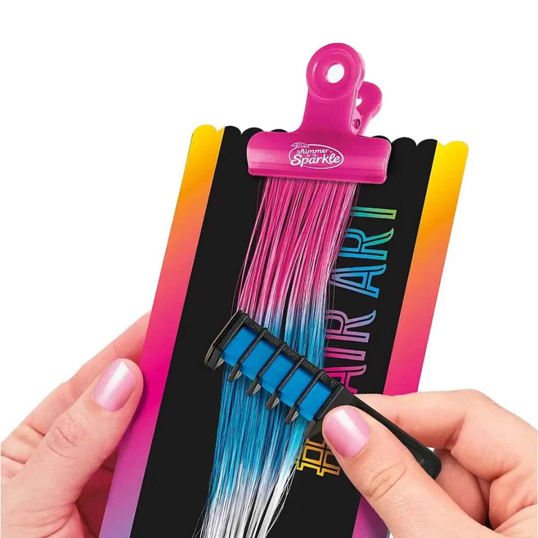 Cra-Z-Art Shimmer ‘n Sparkle Deluxe Color FX Hair Extensions Studio Kit, 8+ Years