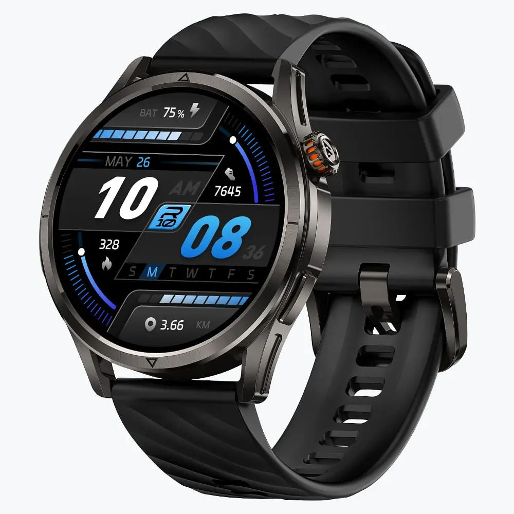 KOSPET Magic R10 GPS Smartwatch with 1.43” AMOLED Display, Dual-Band GNSS, Bluetooth Calling & 5ATM Waterproof