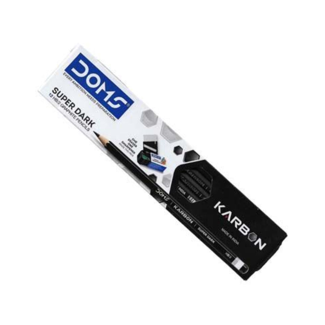 DOMS 12 Karbon Hexagonal Pencil W/O Rubbertip