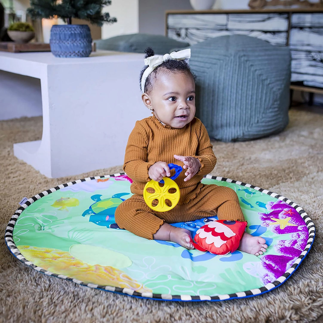 Baby Einstein Sea Floor Explorers 2-in-1 Water Mat Play Gym,  Ages Newborn and Up