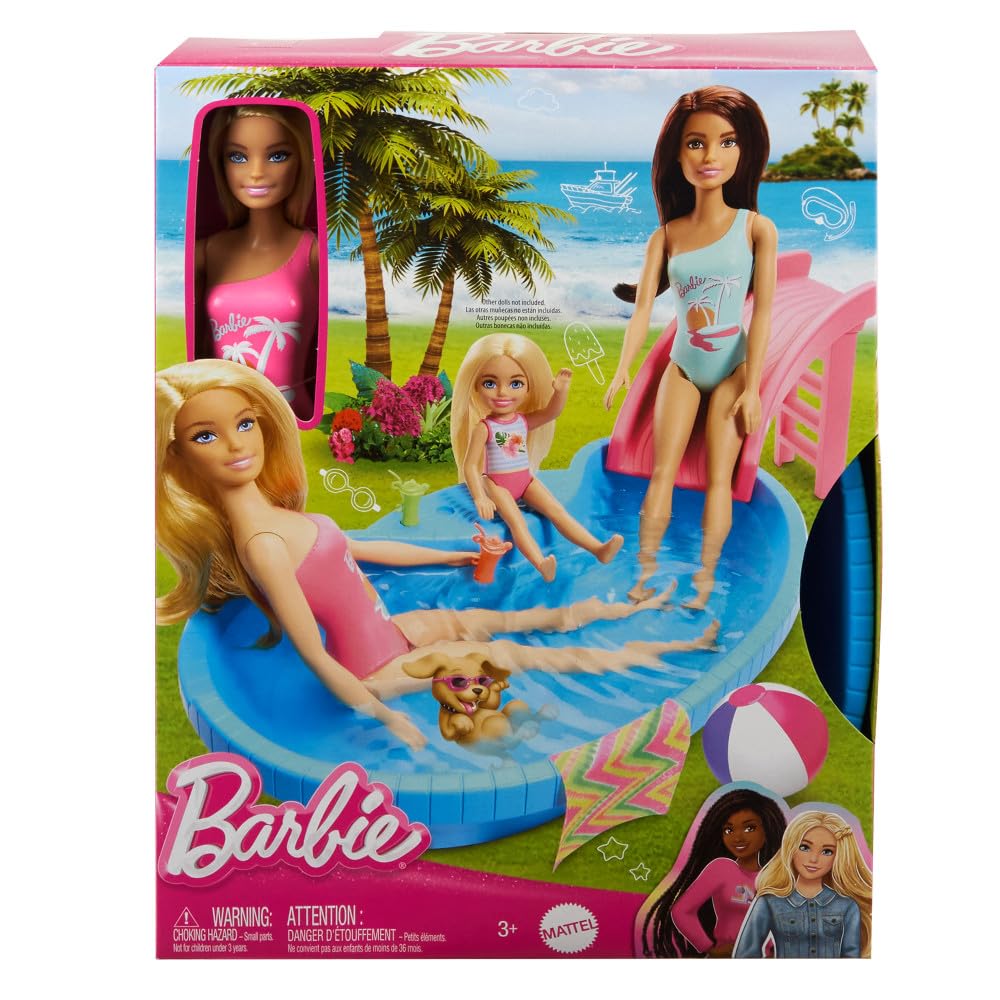 Barbie Doll & Pool Playset, 3+ Years