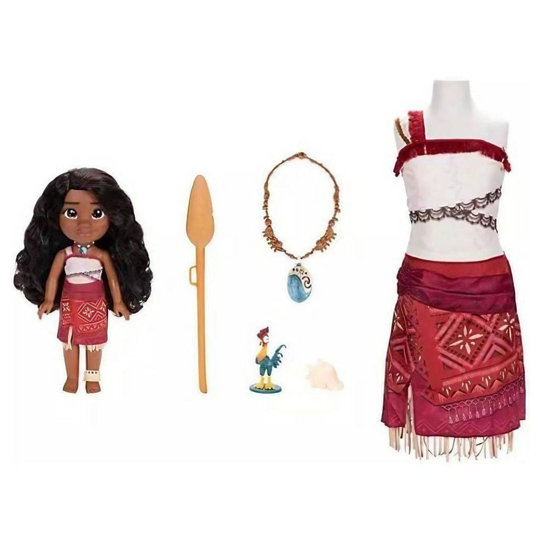 Disney Moana 2 Ultimate Moana Doll & Dress-Up Set, 35.56cm, 7-Piece, For Age 3+ Years
