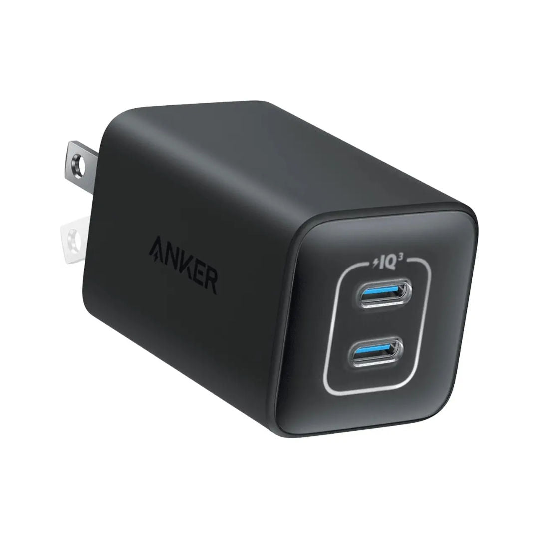 Anker 523 Nano 3 47W Charger, Dual USB-C Fast Charging, Compact GaN Charger