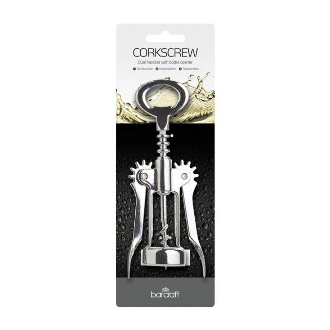 Kitchen Craft, Bar Craft  Corkscrew Winged Chrome Plated