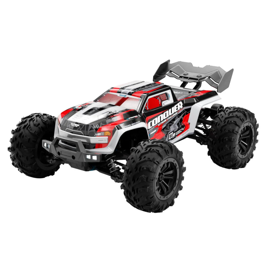 Conquer 4×4 4WD RC Car High-Speed Off-Road Remote Control Vehicle For Kids, 3+ Years, Red