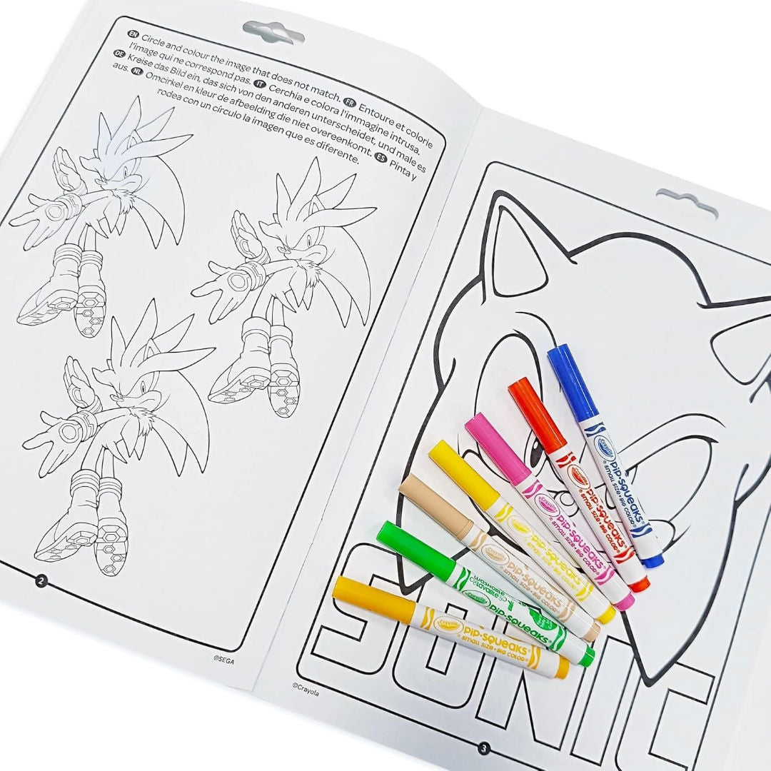 Crayola SONIC THE HEDGEHOG Colouring & Activity Pad, Paperback