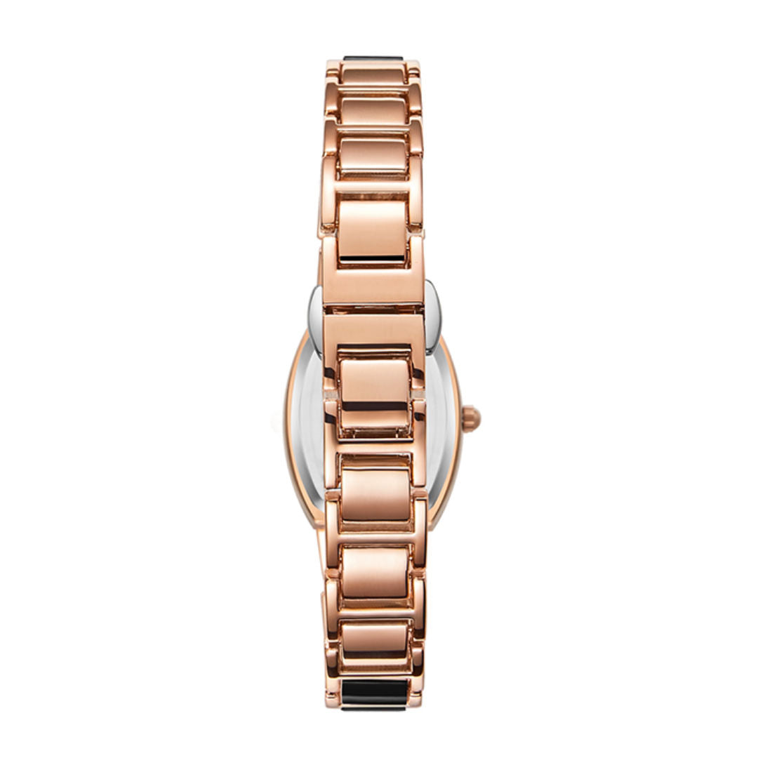 Kenneth Scott Women’s Analog Rectangular Dial Watch, K23520 Series, Ceramic Bracelet