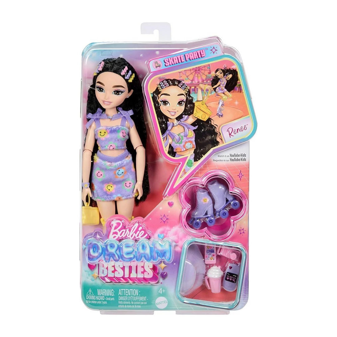 Barbie Dream Besties Roller Skating Party Doll, 4+ Years